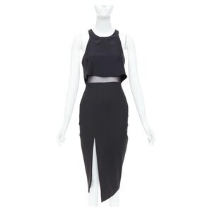 Elizabeth and James Black Asymmetrical Dress